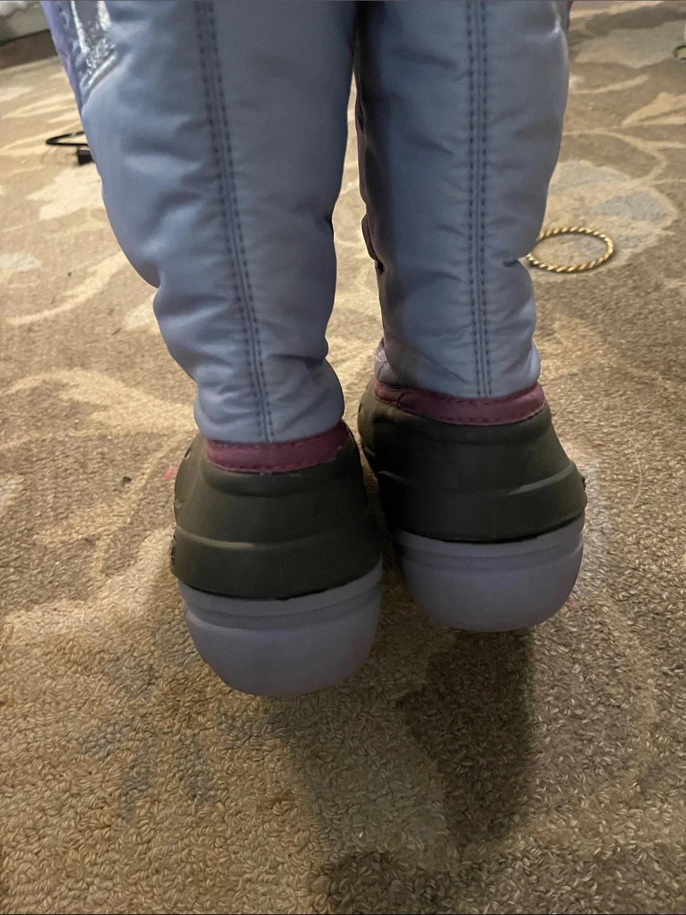 Kids Purple Winter Boots